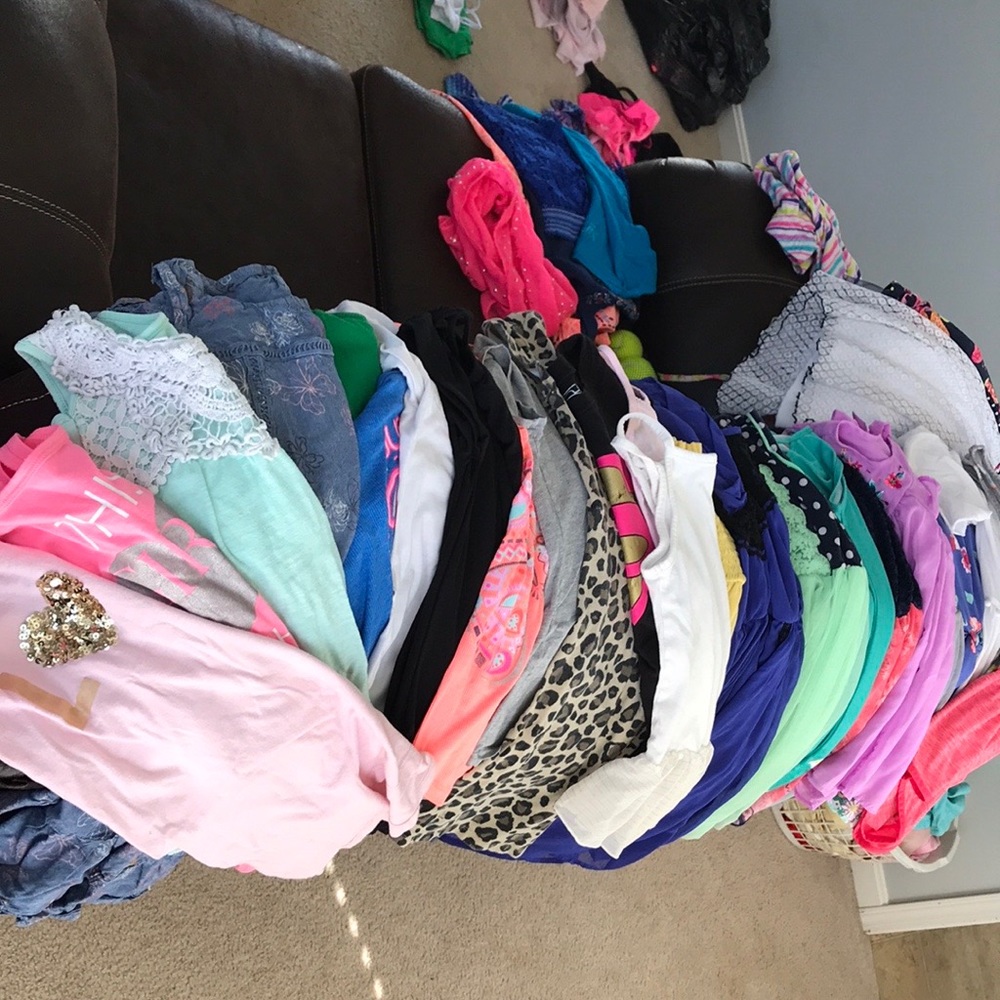 Youth girls short sleeve play lot Size 7/8